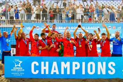 Azərbaycan milli komandası Avropa Çimərlik Futbolu Liqasının B Liqasını udub