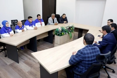 Parapauerliftinq üzrə Dünya Kubokunda medallar əldə etmiş idmançılarla görüş baş tutub