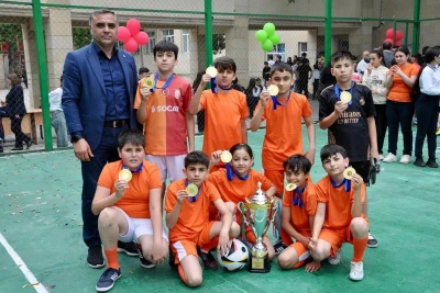 Məktəblərarası minifutbol turnirinin qalibi müəyyənləşib - FOTO
