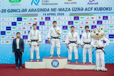 20 yaşadək cüdoçular arasında ne-vaza üzrə ACF Kubokunun qalibləri və mükafatçıları - FOTO