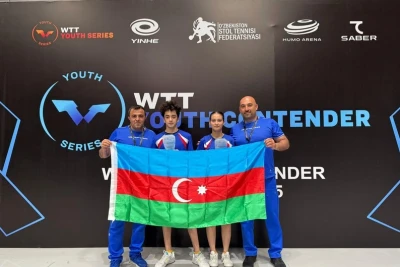 Azərbaycanlı stolüstü tennisçilər beynəlxalq yarışda üçüncü yeri tutublar