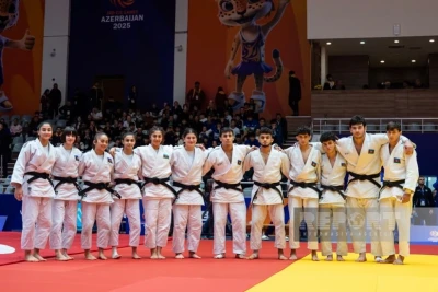 Azərbaycan cüdoçuları III MDB Oyunlarında qarışıq komanda yarışında qızıl medal qazanıb