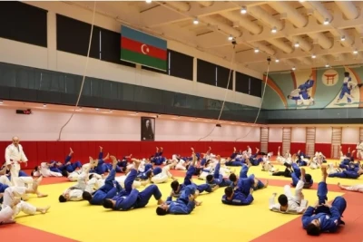 Cüdo üzrə Azərbaycan yığmasının Avropa Çempionatına hazırlığı çərçivəsində media üçün açıq məşqi keçirilib