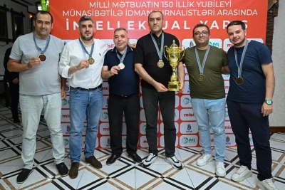 Milli Mətbuat Gününə həsr olunmuş idman jurnalistləri arasında intellektual yarış keçirilib