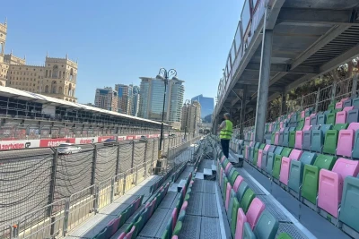 Azərbaycanda Formula 1 Qran-prisi üçün 678 oturacaqlı “City” tribunası quraşdırıldı