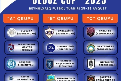 Guba'da "Ulduz Cup" Uluslararası Futbol Turnuvası Düzenlenecek