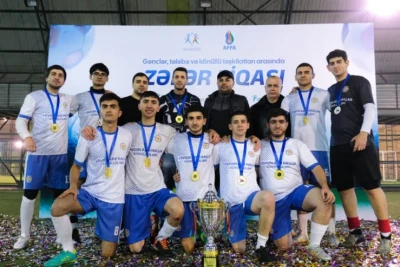 "Fövqəladə hallar könüllüləri" "Zəfər Liqası" futbol turnirinin qalibi olub