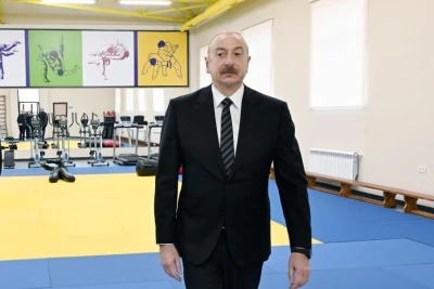 Prezident İlham Əliyev "Vətən" İdman Liseyində