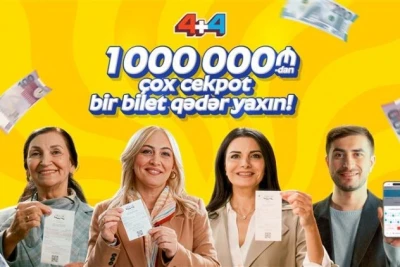 "4+4" lotereyasında cekpot rekord məbləğə - 1 000 000 manata çatdı