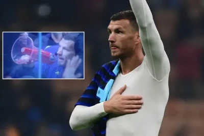 Edin Ceko "Fiorentina" azarkeşlərinə meqafonla müraciət edib