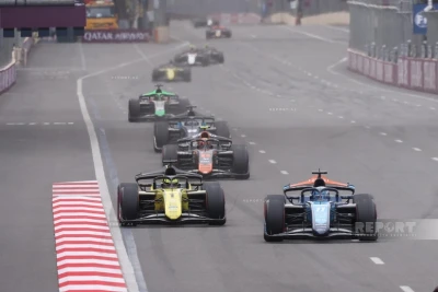 "Formula 2" üzrə Azərbaycan Qran-prisində sprint yarışının qalibi Dino Beqanoviç olub