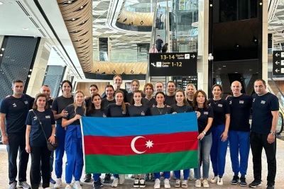 Azərbaycan Qadın Voleybol Millisi Avropa Qızıl Liqası Oyunları Üçün Slovakiyaya Yola Düşüb