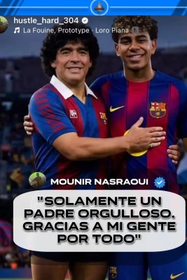 Lamin Yamalın atası oğlunu Maradona ilə müqayisə etdi