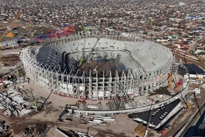 Dünya Köçəri Oyunlarının açılışı üçün inşa edilən stadionda işlərin 80%-i tamamlanıb