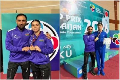 Ercan Aslan və Gülay Orucova "Grand Prix" turnirində qızıl medal qazanıblar