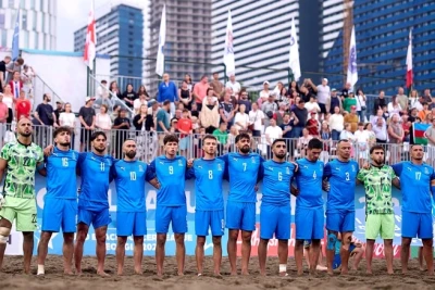 Azərbaycan çimərlik futbolu millisi pley-off mərhələsinə yüksəlib