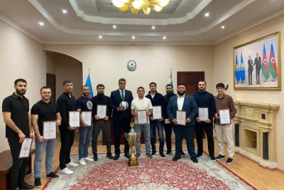 "Dostluq" Etnomədəni Birliyinin komandası Aktau minifutbol turnirinin qalibi olub