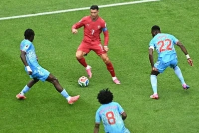 Ronaldu Portuqaliya - Konqo DR matçında topa ən az toxunan oyunçu olub