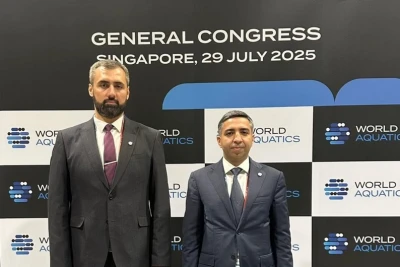 Azərbaycan Üzgüçülük Federasiyasının rəhbərliyi Sinqapurda World Aquatics Konqresində iştirak edib