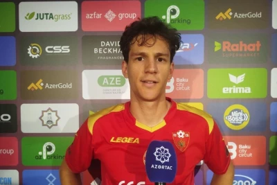 Monteneqrolu futbolçu Azərbaycan milli komandasının dünyanın ən yaxşı komandalarından biri olduğunu düşündüyünü bildirib