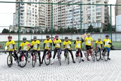 Azerbaycanlı Sporcular "Adil Oyun ve Barış İçin Avrupa'yı Geçelim" Bayrak Yarışına Katıldılar