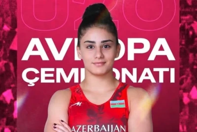 Qadın güləşçi Günay Qurbanova Avropa çempionatında gümüş medal qazandı
