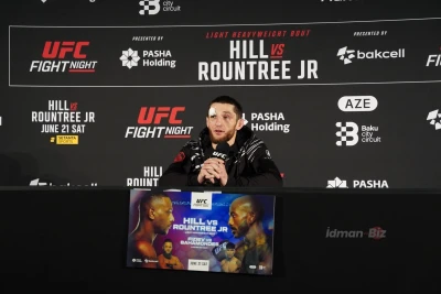 Taqir Ulanbekov Bakıdakı UFC gecəsindəki qələbəsindən danışdı: "Çempion olmaq istəyirəm" - VİDEO