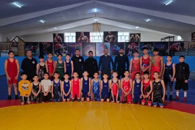 Şəmkirin Bayramlı kəndində yeni güləş zalı açıldı