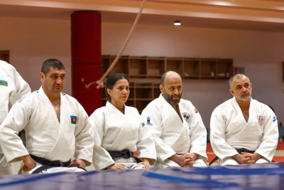 Daniel Laskau Bakıda Azərbaycan cüdo hakimləri üçün seminar keçirib