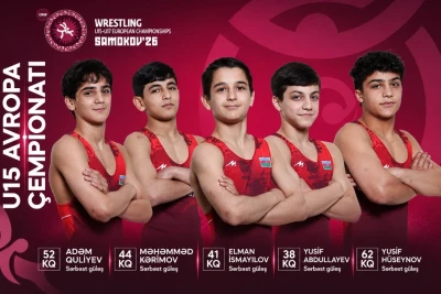 U-15 güreşçilerimizden üçü Avrupa Şampiyonası finalinde, ikisi bronz madalya için