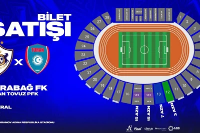 "Qarabağ" - "Turan Tovuz" oyununun biletləri satışa çıxarıldı