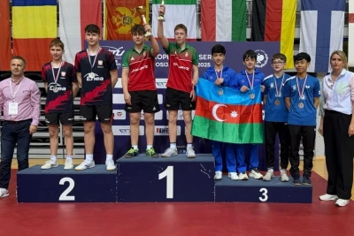 Azərbaycanın stolüstü tennisçiləri Xorvatiyada bürünc medal qazanıblar