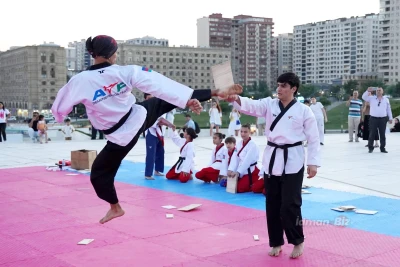 Heydər Əliyev Mərkəzində Taekvondo üzrə Açıq Dərs və Demo Çıxışları Keçirilib