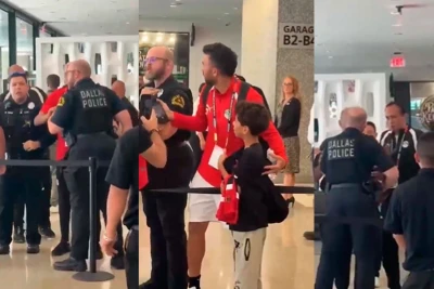 Misir futbol millisinin nümayəndəsi ilə Dallas polisi arasında toqquşma