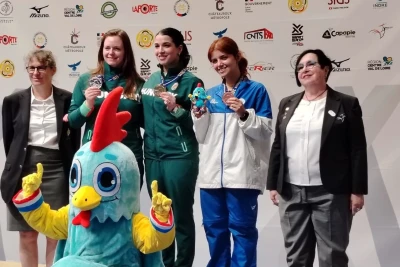 Xanna Əliyeva Avropa Atıcılıq Çempionatında bürünc medal qazanıb - FOTO