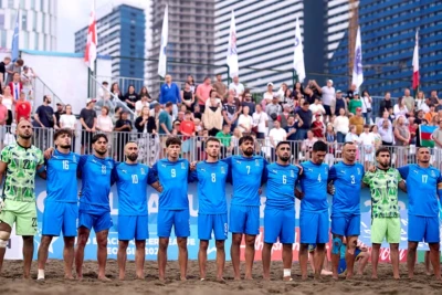Azərbaycan çimərlik futbolu millisi Avropa çempionatının pley-off mərhələsinə yüksəlib