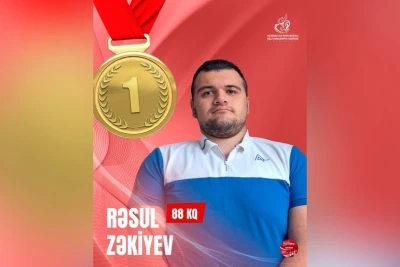 Azərbaycanlı para-pauerliftinqçi Dünya Kubokunda 2 qızıl medal qazanıb