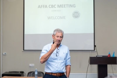 AFFA-da "CBC Sport" şərhçiləri ilə yeni oyun qaydaları üzrə görüş keçirilib