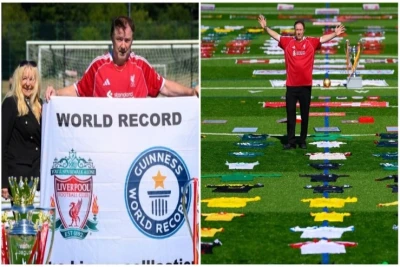 "Liverpul" azarkeşindən dünya rekordu: 1047 formadan ibarət kolleksiya