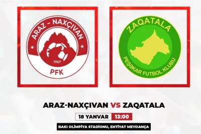"Araz-Naxçıvan" "Zaqatala" ilə yoxlama oyunu keçirəcək