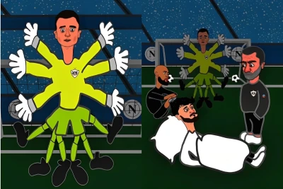 "Qarabağ"-"Napoli" oyunundan Qurban Qurbanov və komandasının animasiyası - VİDEO