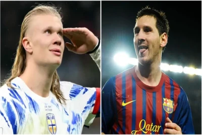 Haaland qol sayına görə yalnız Messi və Ronaldodan geri qalır