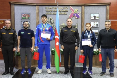 FHN İdman-sağlamlıq klubunda boks üzrə Azərbaycan çempionatının qalibləri ilə görüş keçirilib - FOTO