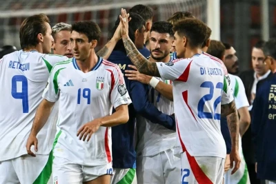 İtaliya millisi tarixində ilk dəfə ardıcıl iki rəsmi oyunda beş qol vurub
