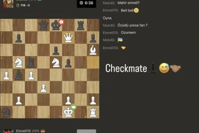 Mahir Emreli İnstaqramda şahmat oynadığı anları paylaşdı