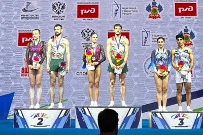 Gimnastlarımız Krasnodarda 2 medala sahib oldu