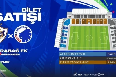 "Qarabağ" - "Kopenhagen" Gənclər Liqası Matçının Biletləri Satışda