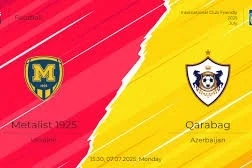 "Qarabağ" "Metallist" Xarkovla yoxlama oyununda üz-üzə gələcək