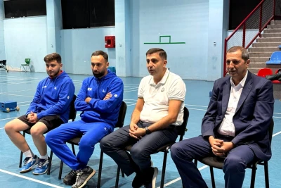 ABF baş katibi Avropa çempionatına yollanan parabadmintonçularla görüşdü: Uğurlar arzuladı - FOTO