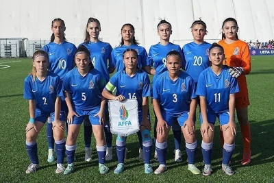 Azərbaycan U-17 qadın millisi Farer adalarına da böyük hesabla uduzub